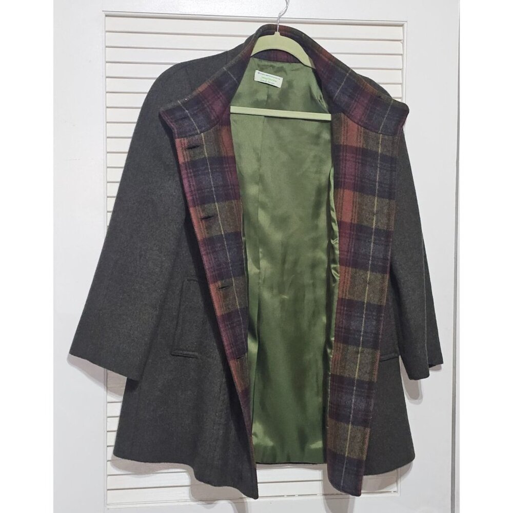 Jimmy Hourihan Women's Gray Wool Swing Coat Size M (E 40) Made In Spain 2939 - Picture 13 of 15